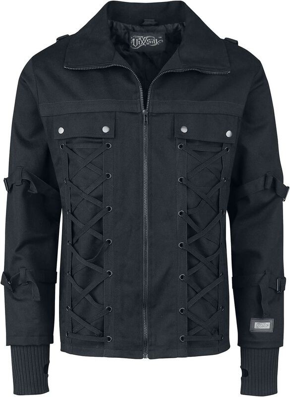 КУРТКА Vixxsin Übergangsjacke Herren VINCENT МУЖСКАЯ schwarz Gothic 100% Baumwolle В готическом стиле