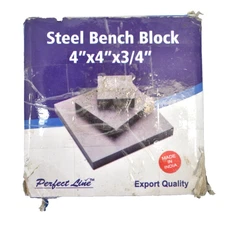 Perfect Line Premium Steel Bench Block 4" x 4" x 3/4" Thick Replacement Square