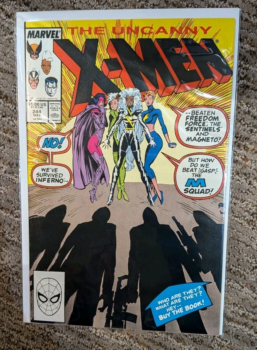 アメコミ Uncanny X-Men 244 1989 マーベル Jubilee The Uncanny X-Men #244 (Marvel Comics May 1989) 1st Jubilee | eBay