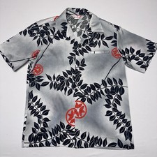 Vintage Sears Hawaii Shirt 60s 70s Men  s Large Floral Button Up Short Sleeve