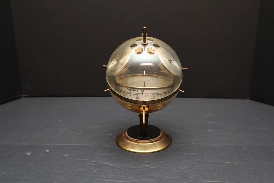 Vintage West German Sputnik Weather Station Space Age Barometer SCIENTIFIC - Image 2 of 4