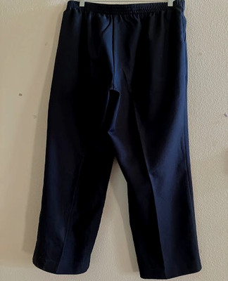 White Stags Women's Pant Plus Sze 18WP  Navy Blue Pull On Elastic Waist Pocket(1