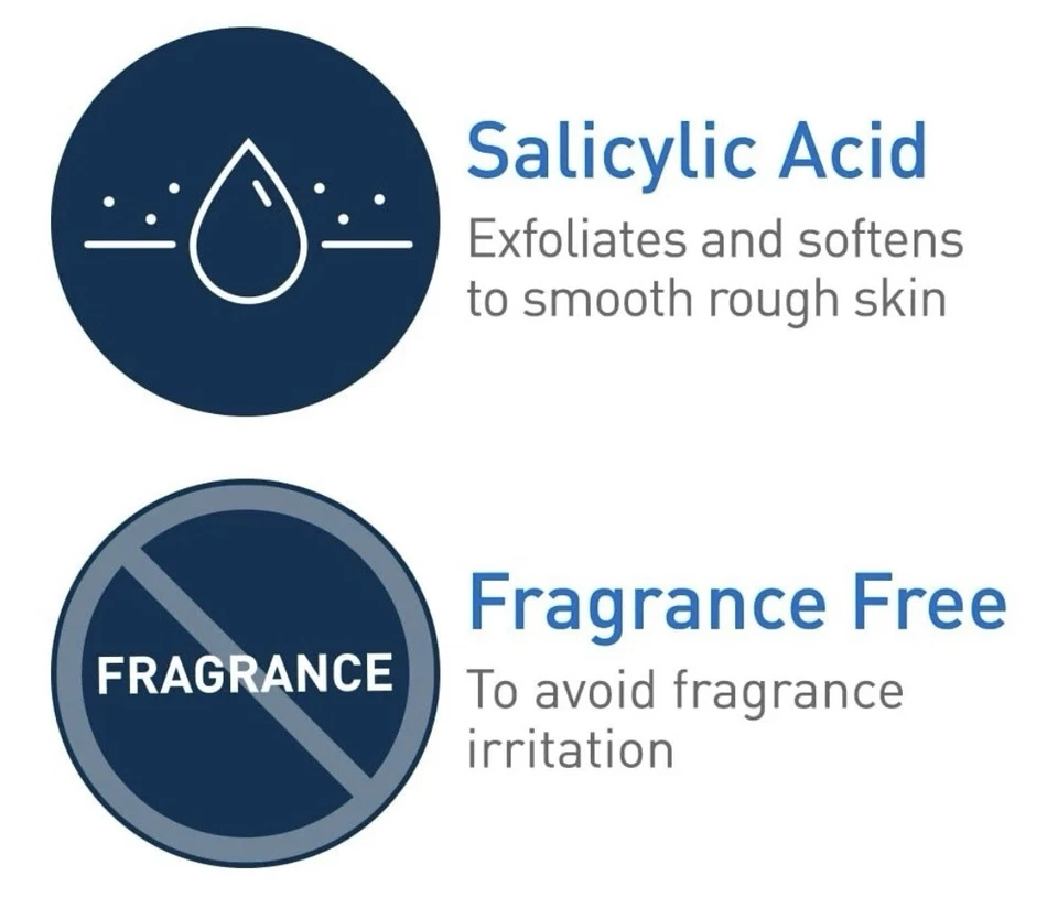 Lavagem corporal CeraVe com ácido salicílico | Lavagem corporal sem fragrância para esfoliar Rou - Imagem 4 de 4