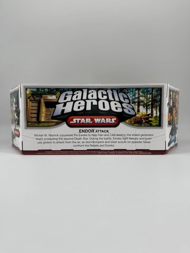 Lote de figuras Star Wars Galactic Heroes Endor Wicket Logray Leia Han Commando Ewoks Foto 4 de 4