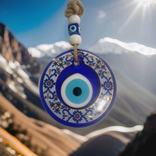 Evil Eye Blue Glass Turkish Nazar Hanging Ornament
