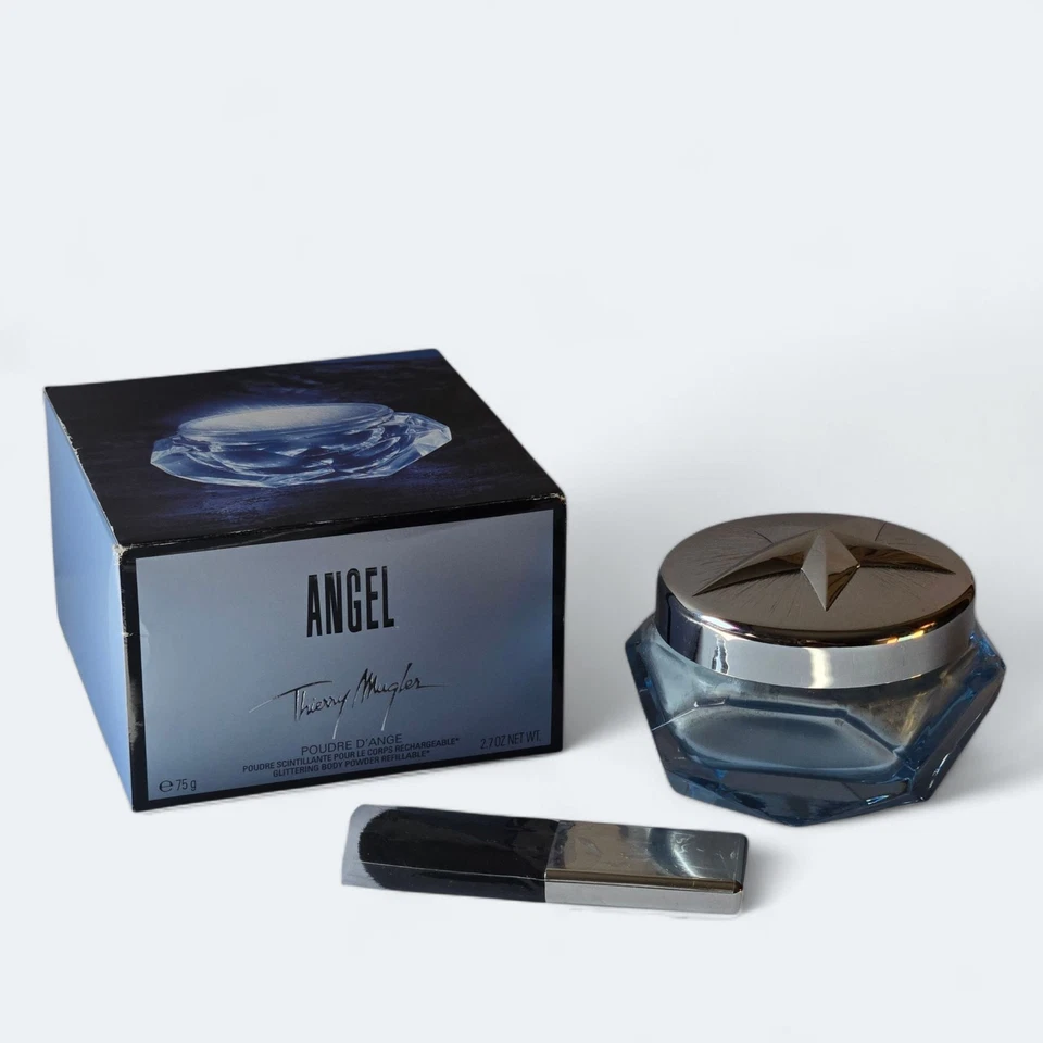Polvo corporal perfumado brillante Thierry Mugler ANGEL 2,7 OZ/75 g nuevo en caja Foto 2 de 4