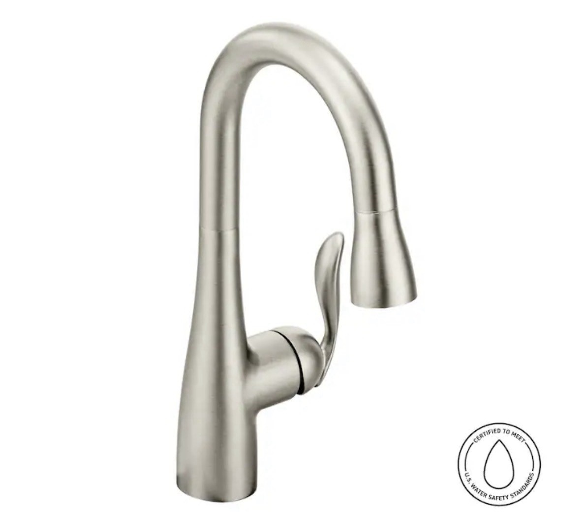 Moen 7594C Single Handle Pulldown Spray Kitchen Faucet w Reflex Technology,