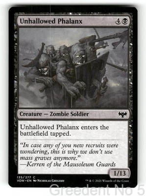 Unhallowed Phalanx 135 Common Innistrad: Crimson Vow Magic: The Gathering NM