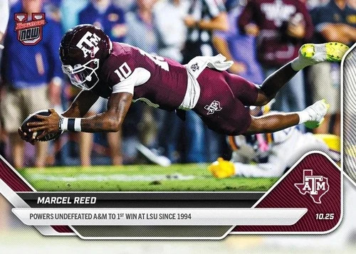 Marcel Reed - 2025-26 Bowman U NOW® Football - Card #37 - Texas A&M