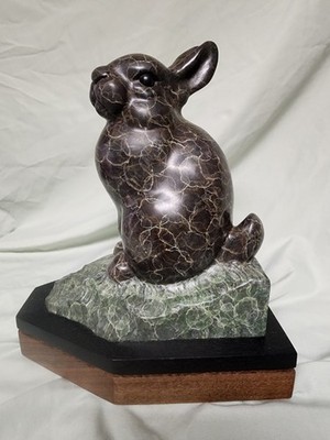 Stop Look Listen by Gerald Balciar Bronze 10x8x5 c. 2018 # 1/45 mint condition 