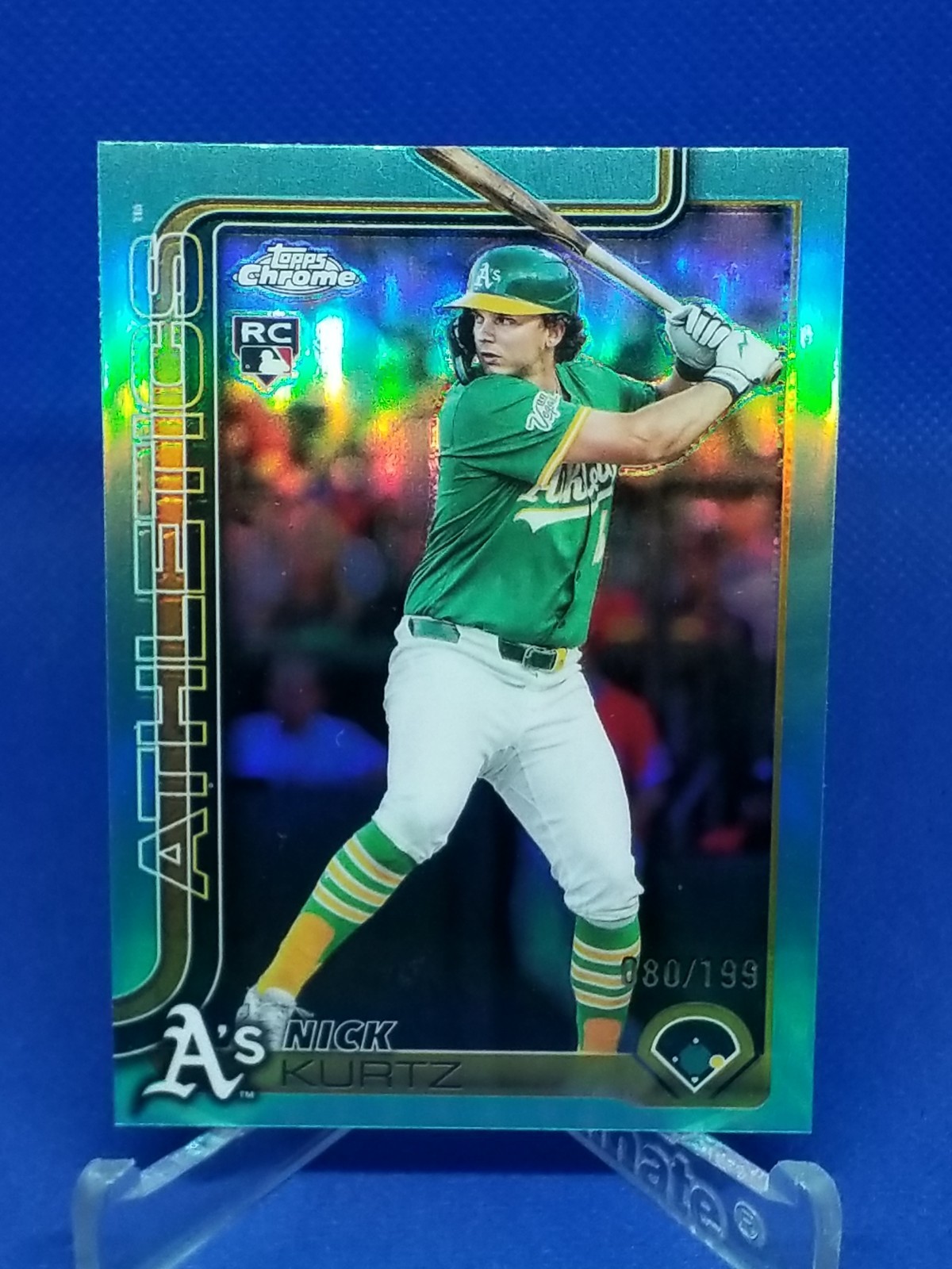 2025 Topps Chrome Update Nick Kurtz Aqua 080/199 #USC178