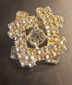 3 Vintage Paste Matched Fancy Buttons. Make Any Outfit Extra Special. SHINY 