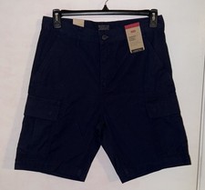NEW Levi's Men's Size 30 Carrier Cargo Shorts Navy Blue Cotton Casual