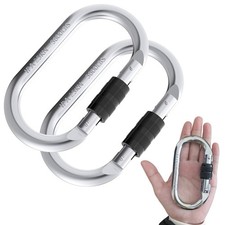Caribeener Clips,Climbing Carabiner 25kn 5600lbs ,Heavy Duty Carabiner Clip,M...
