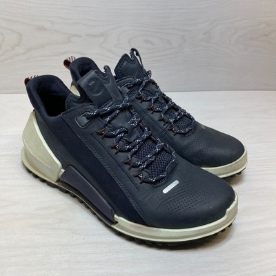 Ecco Biom 2.0 Trainers Mens Size 6.5 Navy Leather Athletic Running Shoes