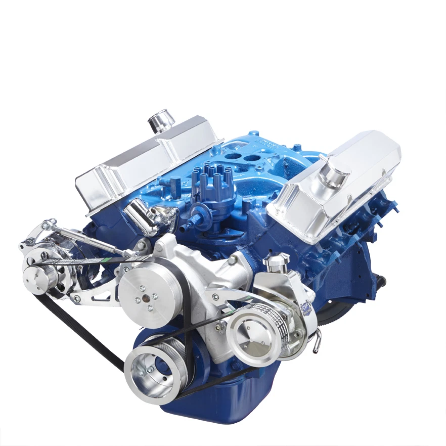 Ford FE Engine Serpentine Pulley Conversion Kit 352 390 427 428 Power Steering - Image 4 of 4