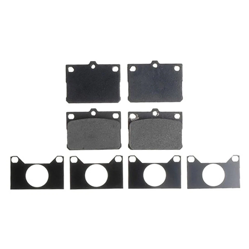 Kit de rotores de freno delanteros y pastillas de freno metálicas para Toyota Corolla 1980-1983 Foto 2 de 4