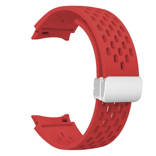 Bracelet magnétique en silicone pour Samsung Galaxy Watch7 6 5 4 40 mm 44 mm 45 mm 47 mm - Photo 42 sur 45