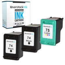 3X Compatible OSI HP 74 and 75 Ink Cartridge for HP PhotoSmart C4225 C4235 C4240