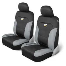 Caterpillar Flexfit Automotive Seat Covers for Cars Trucks and SUVs (Set of 2...