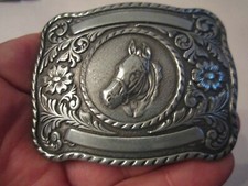 HORSE PORTRAIT THEME BELT BUCKLE - GW-12