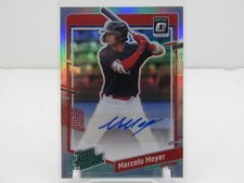 MARCELO MAYER 2023 DONRUSS OPTIC RATED PROSPECT SILVER PRIZM AUTOGRAPH AUTO!