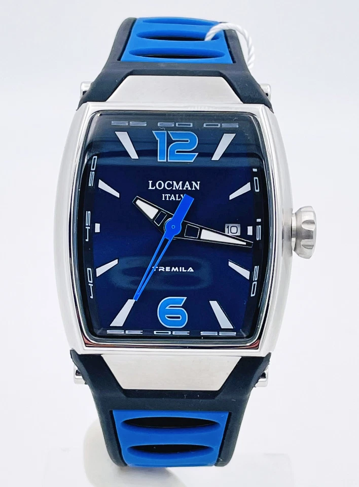 Reloj Hombre Locman Tremila Titanio Acero y Caucho Edición Limitada Azul Foto 2 de 4