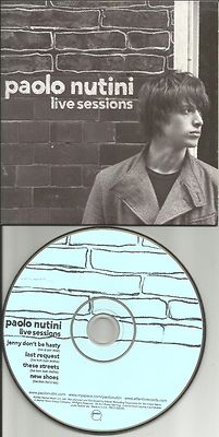 PAOLO NUTINI Live Sessions w/ JENNY & LAST & THESE & Shoes RARE LIVE PROMO CD dj