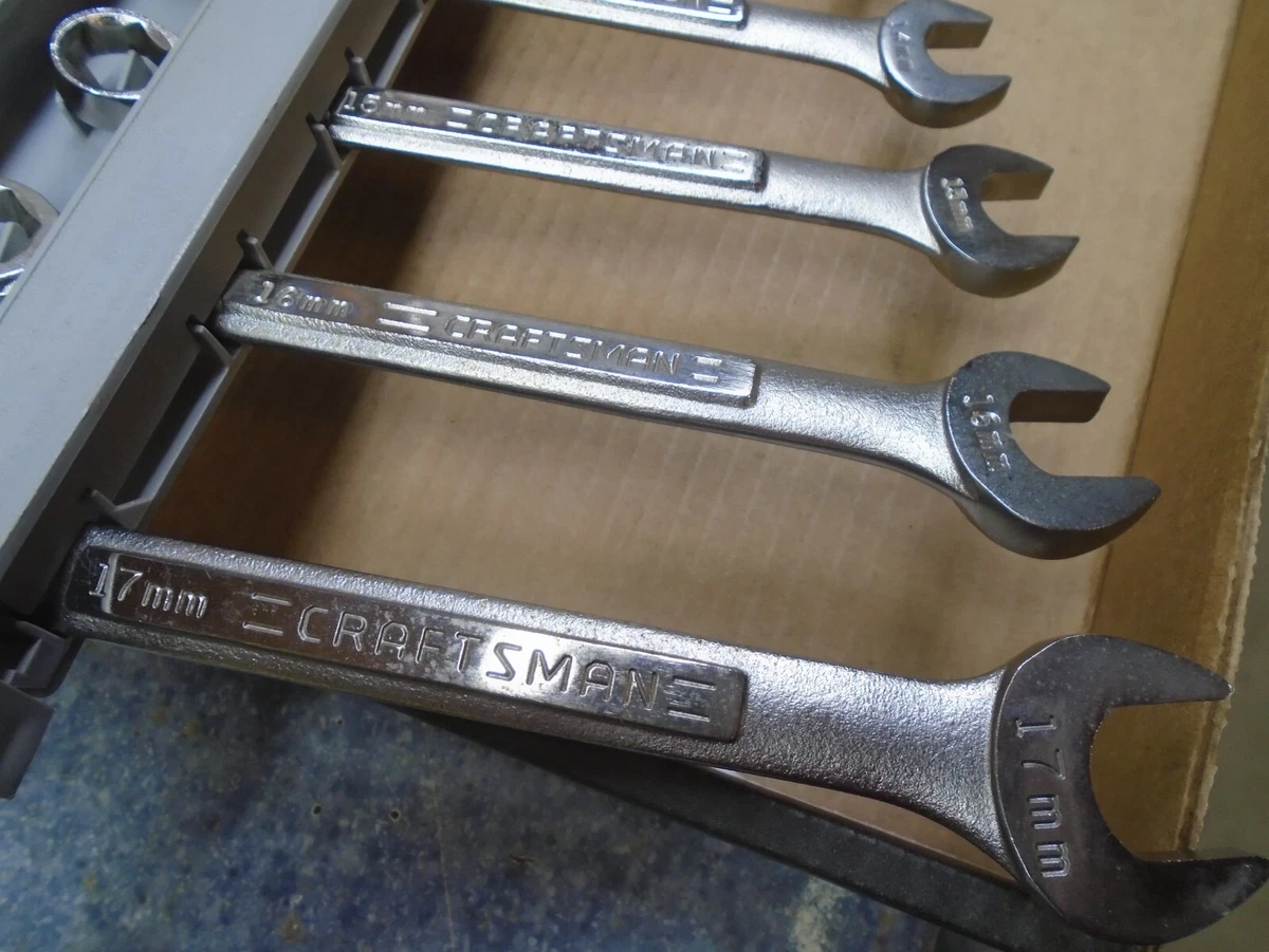 Craftsman USA 11 Piece 6 Point Metric Wrench Set with Tray eBay
