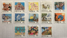 Timbre d'AUSTRALIE   N° 1051 à 1063  oblitéré  1988