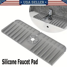 Silicone Faucet Mat For Kitchen Bathroom Sink Splash Guard Faucet Slip Drain Pad