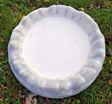 Flower Birdbath mold concrete 3/16th abs plastic mold 23"x 3.5" thick