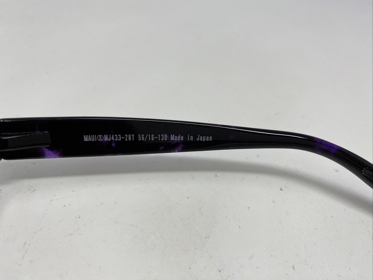 Maui Jim KOKI BEACH MJ433-28T 56-16-130 Purple/Black‎ Sunglasses Frame 12868 Maui Jim Japan KOKI BEACH MJ433-28T 56-16-130 Black/Purple  main image 2