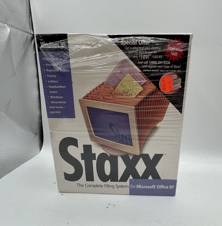 Vintage 1998 Staxx For Microsoft Office ‘97 The Complete Filling System - Image 2 of 4