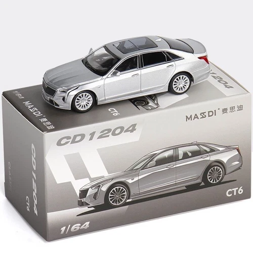 Sammlerstück 1:64 Silber CT6 Limousine Sportmodell Diecast Sammelauto Zinklegierung - Bild 1 von 6