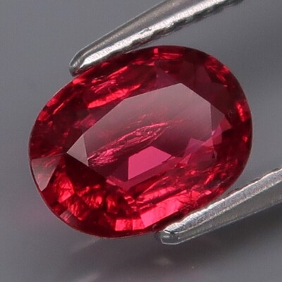 1.22 Ct 100% Natural Nobel Red Spinel Unheated Oval Shape Loose Gemstone See VD