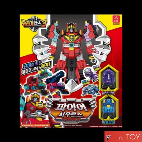 Jurassic Cops JUPINOCOPS FIRESAURUS Buster Mode Police Rescue two Robots Season3 - Picture 3 of 12