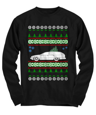 1994 Buick Roadmaster Ugly Christmas ''sweater'' wagon hot rod - Long Sleeve Tee