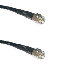 RFC195 Silver Plated SMA MALE to SMA MALE Coaxial RF Pigtail Cable