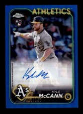 KYLE MCCANN 2024 TOPPS CHROME ROOKIE BLUE REFRACTOR AUTOGRAPH AUTO #/150 BF6074