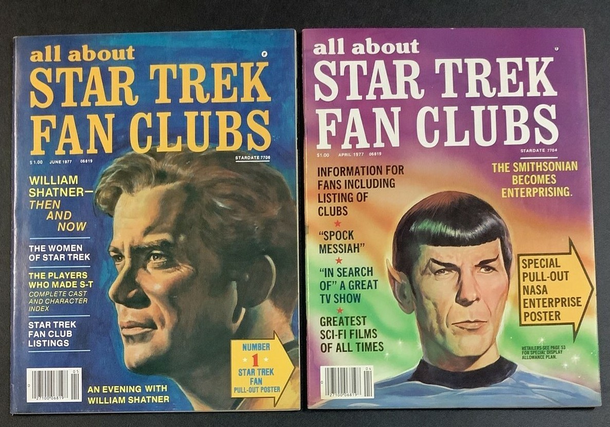 ALL ABOUT STAR TREK FAN CLUBS MAGAZINE #2 3 LOT STARDATE 7704 7706