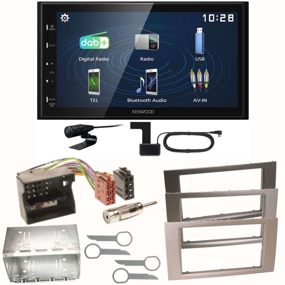 Kenwood DMX129DAB DAB+ Bluetooth Einbauset für Ford Focus Fusion Galaxy S-Max - Bild 1 von 1