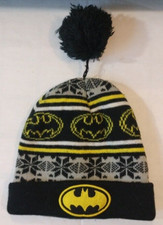 Batman DC Comics Winter Beanie Knit with Pom Top Ski