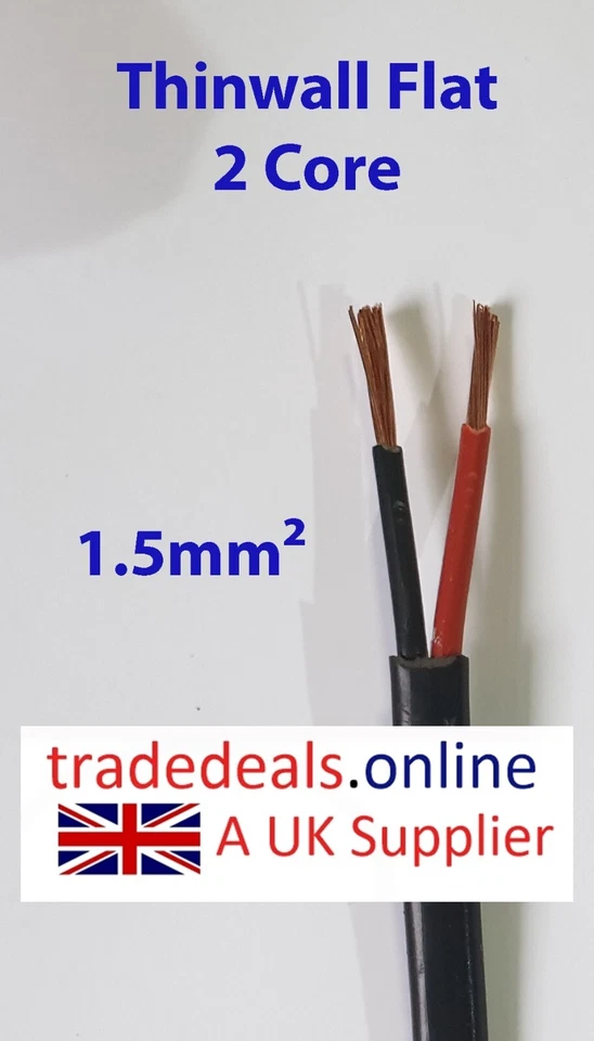 Thinwall Auto Cable 12/24volts  Thin Wall  Flat Twin  Cut to Length by the metre - Image 4 of 4