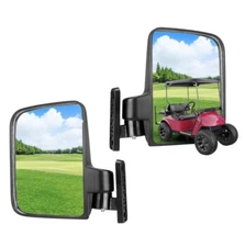 Adjustable Golf Cart Folding Side View Mirror For Club Zone Car EZGO YAMAHA- L&R