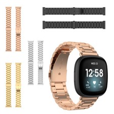 For Fitbit Sense 2 Fitbit Versa 3 Bracelet Stainless Steel Metal Watch Band