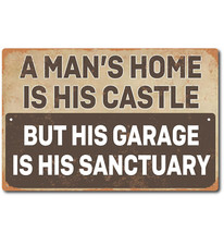 Man Cave Wall Decor Vintage Metal Tin Sign Garage Decor For Men Funny Little