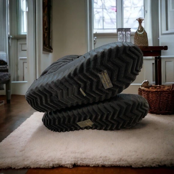 Стеганый искусственного меха зимние ботинки на бамбуке женский размер 7 новый - Изображение 4 из 4