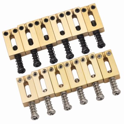 Solid Brass Saddles Guitar Tremolo Bridge 10.5MM/10.8MM Saddles Fit Strat ST 