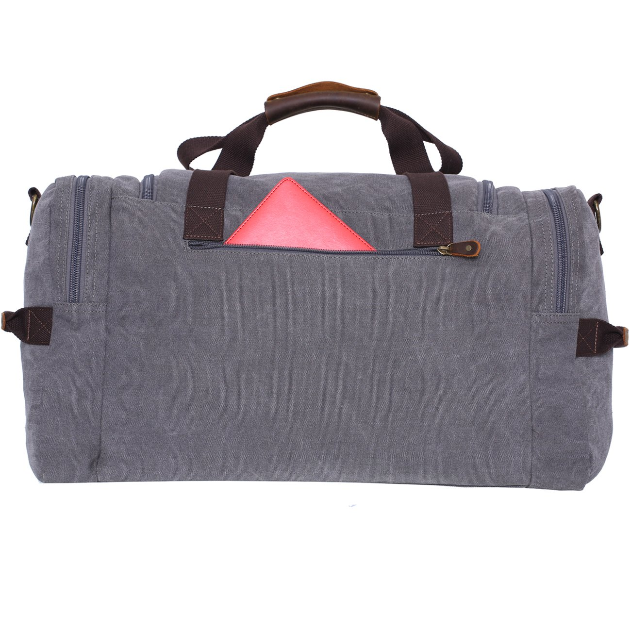 wowbox duffle bag weekender bag for men genuine leather canvas travel overnight